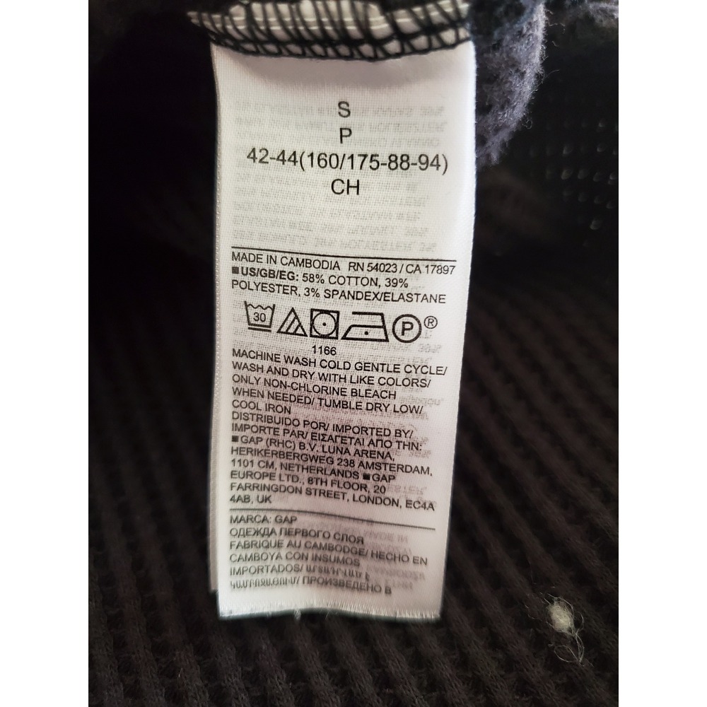 Gap Split-Hem Waffle Turtleneck Pullover Small Bl… - image 6